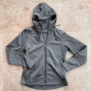 The North Face Women's Gray Hooded Zip Jacket Size Medium